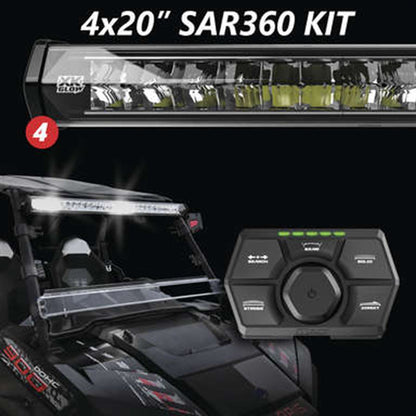 XKGlow 360 S.A.R. Light Bar System Kit - 20" Light Bars and Controller XK-SAR360-1111_1063033