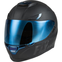 Fly Racing Sentinel Recon Helmet, Matte Black/Blue Chrome_1067804