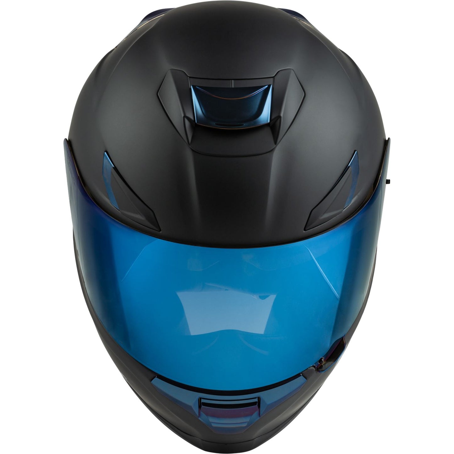 Fly Racing Sentinel Recon Helmet, Matte Black/Blue Chrome_1067854