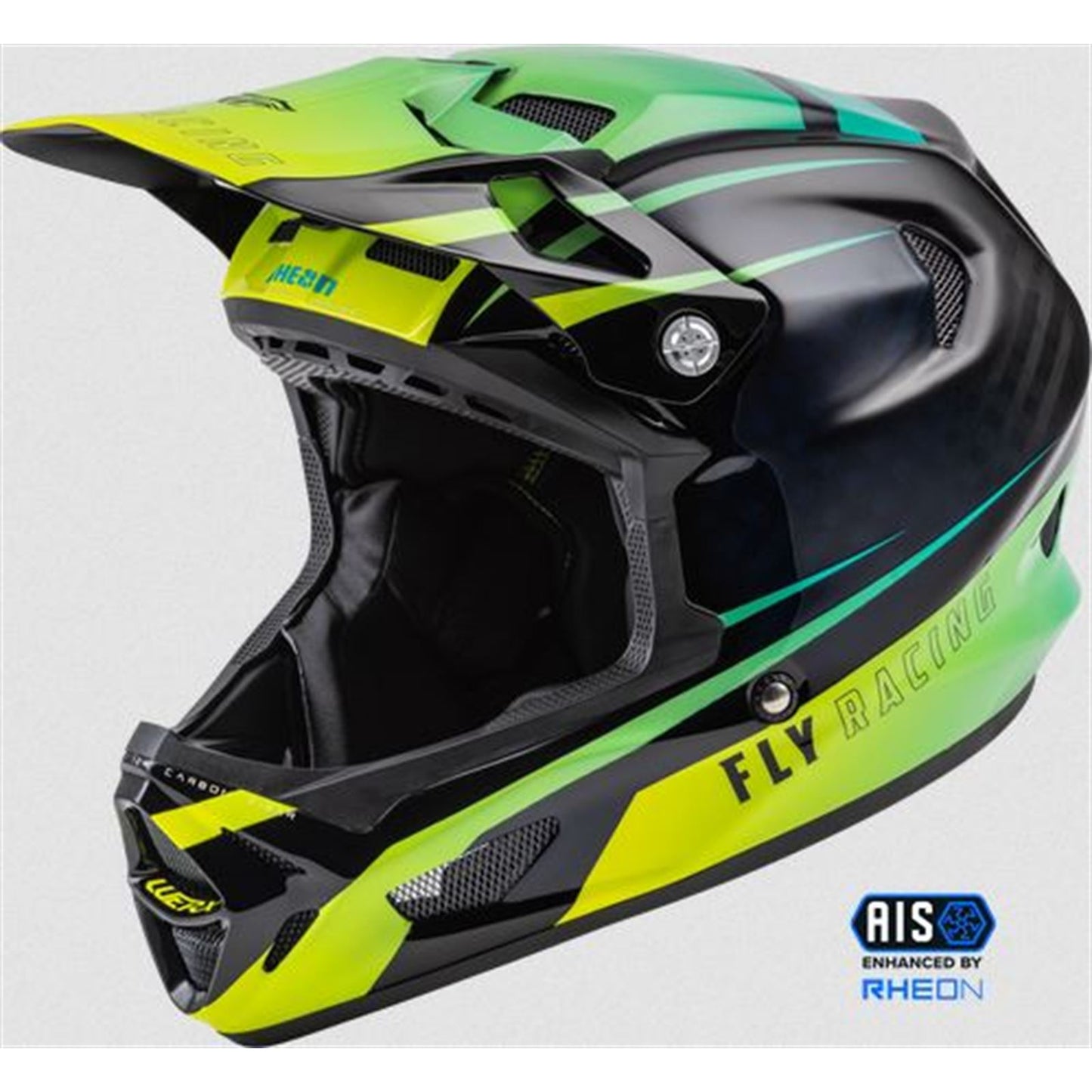 Fly Racing Werx-R Helmet Hi-Vis/Teal Carbon_861068