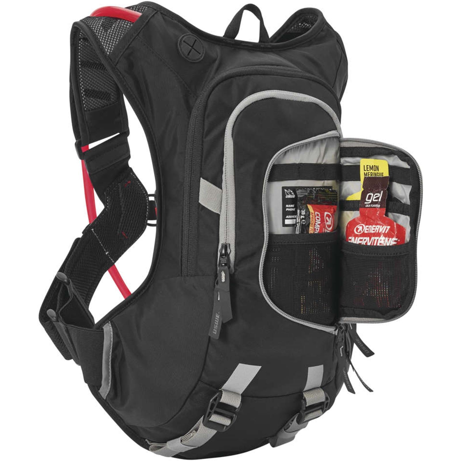 UsWe Moto Hydro 8 Hydration Pack - 8/Liter - 3/Liter Bladder - Carbon Black [MPN: V-2083401]_983324