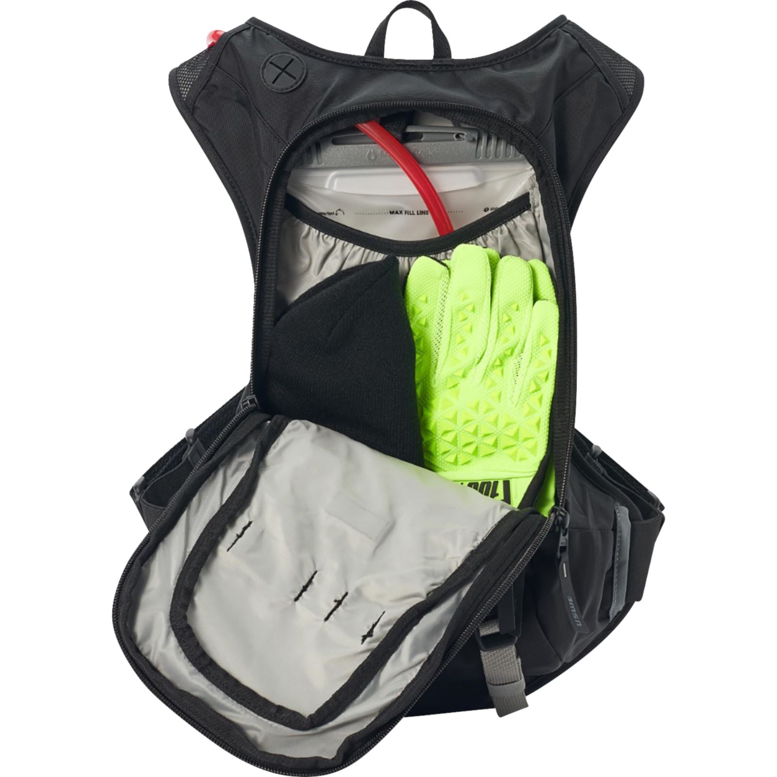 UsWe Moto Hydro 8 Hydration Pack - 8/Liter - 3/Liter Bladder - Carbon Black [MPN: V-2083401]_1441986