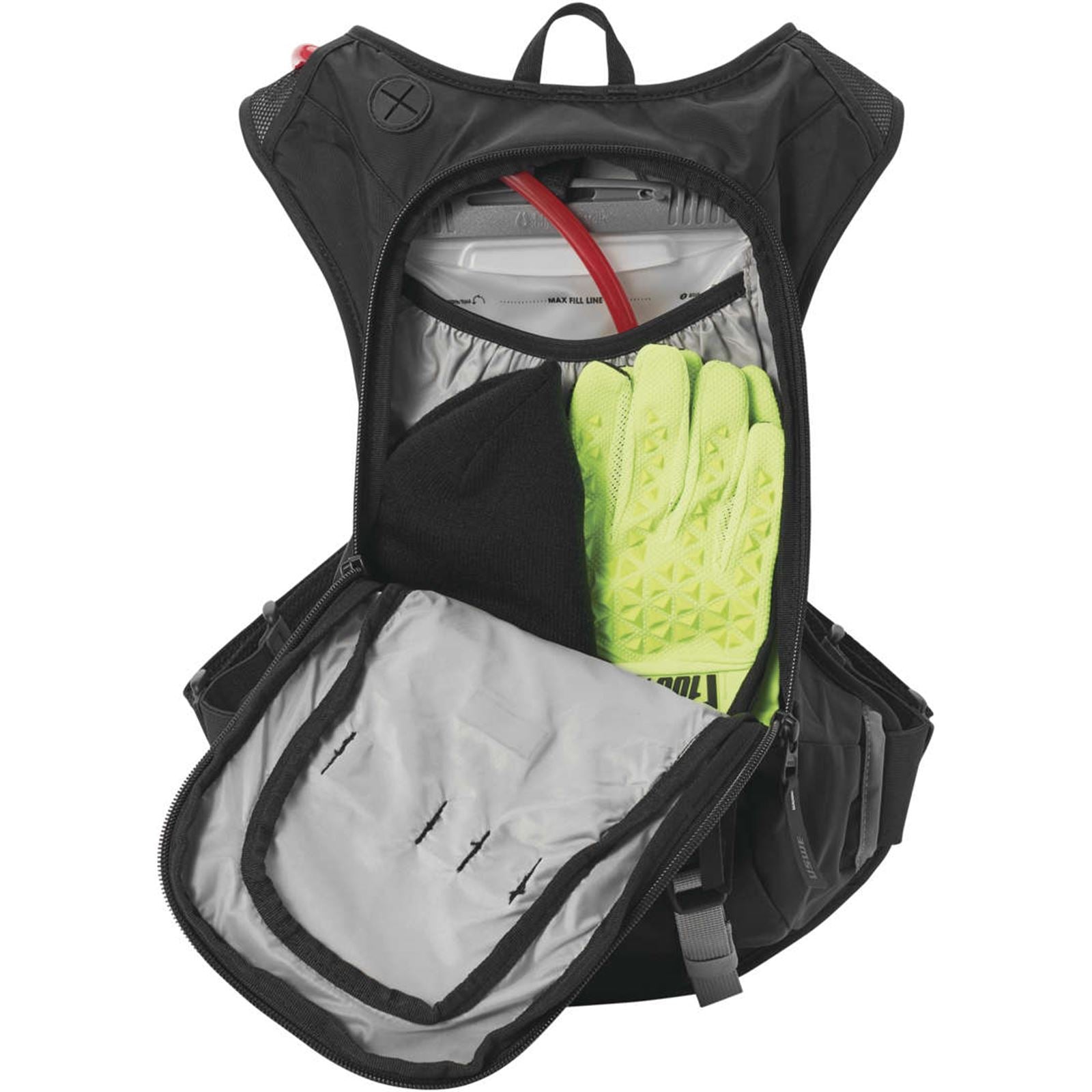 UsWe Moto Hydro 8 Hydration Pack - 8/Liter - 3/Liter Bladder - Carbon Black [MPN: V-2083401]_983325