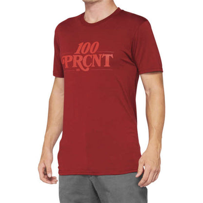 100% Searles Tech T-Shirt - Brick - Small 35027-068-10_987980