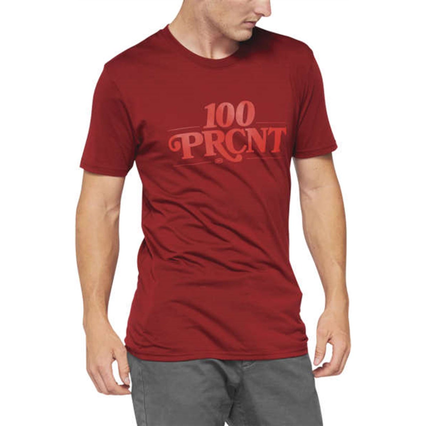 100% Searles Tech T-Shirt - Brick - Small 35027-068-10_987979