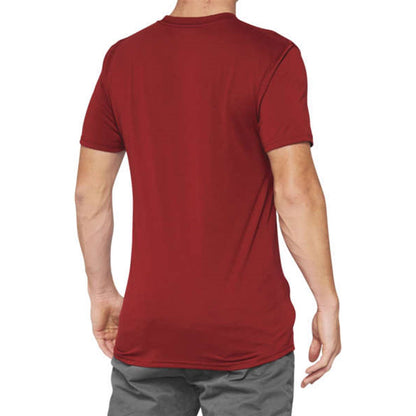 100% Searles Tech T-Shirt - Brick - Small 35027-068-10_987978