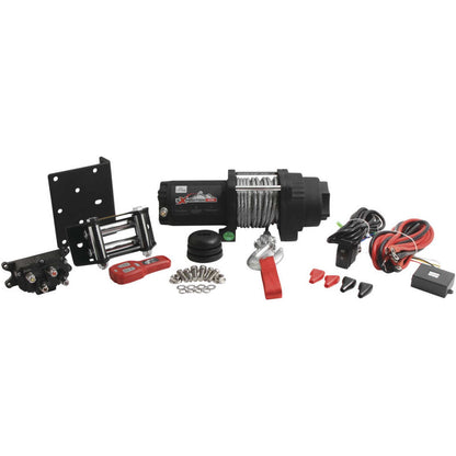 All Balls Expedition Winch 4500LB 4-Bolt Steel Cable with Roller Fairlead 431-01025_984776