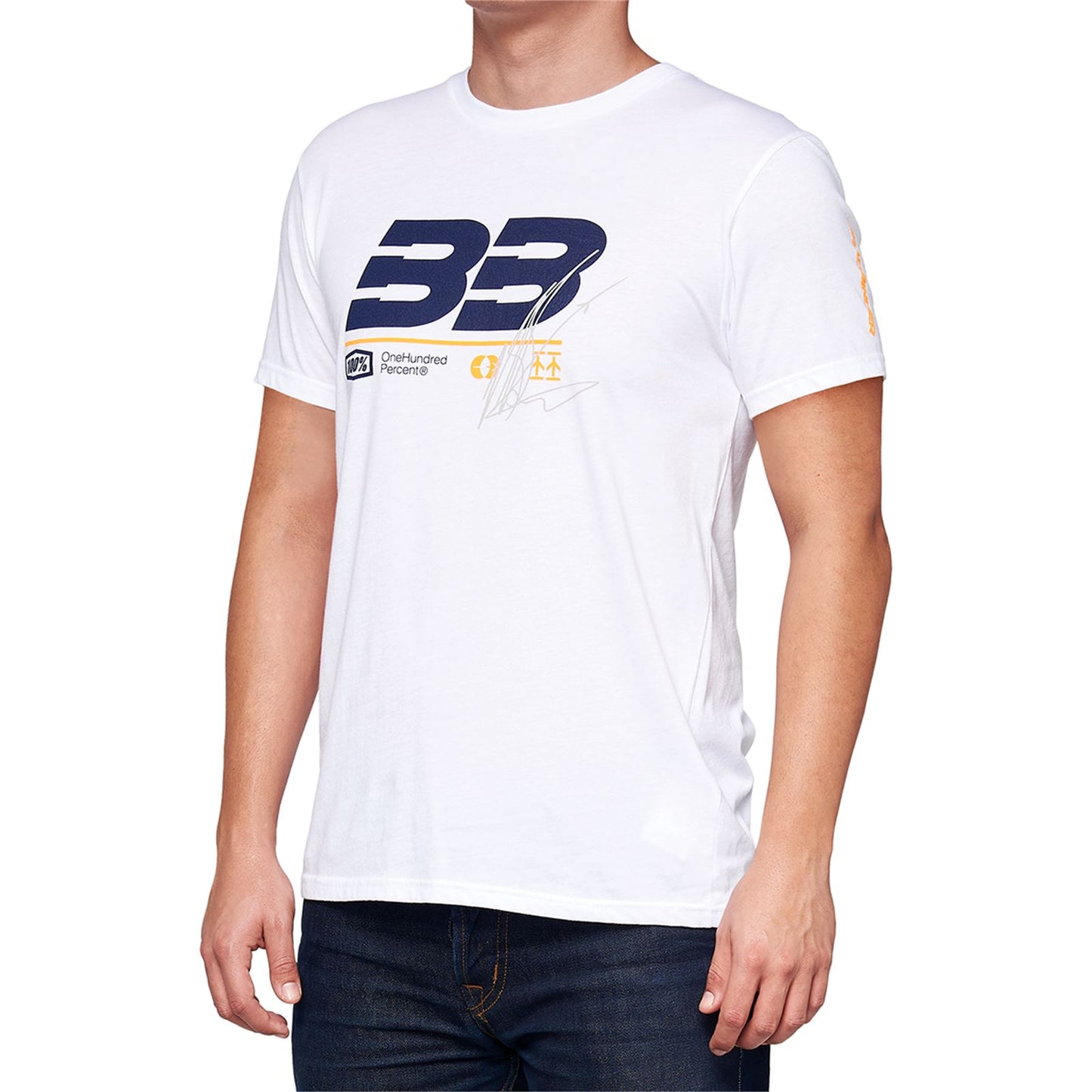100% BB33 Signature T-Shirt - White - Small BB-32140-000-10_1012839
