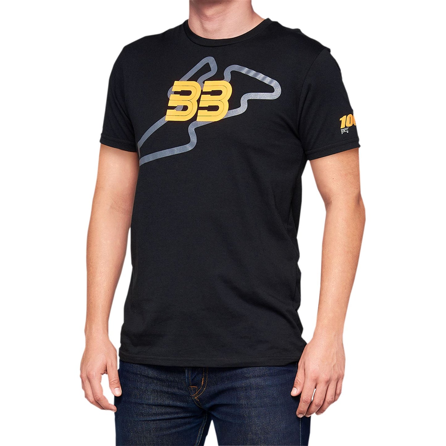 100% BB33 Track T-Shirt - Black - Medium BB-32141-001-11_1012854