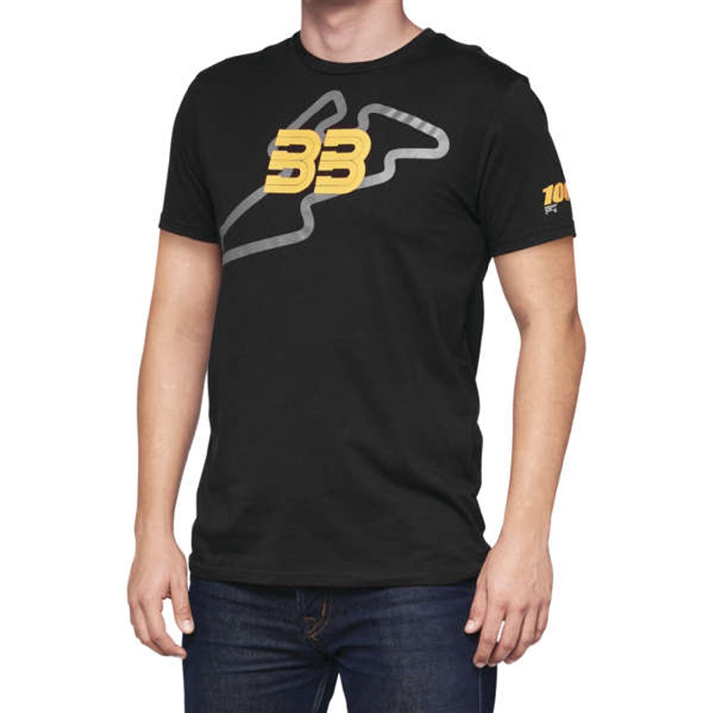 100% BB33 Track T-Shirt - Black - Large BB-32141-001-12_988021