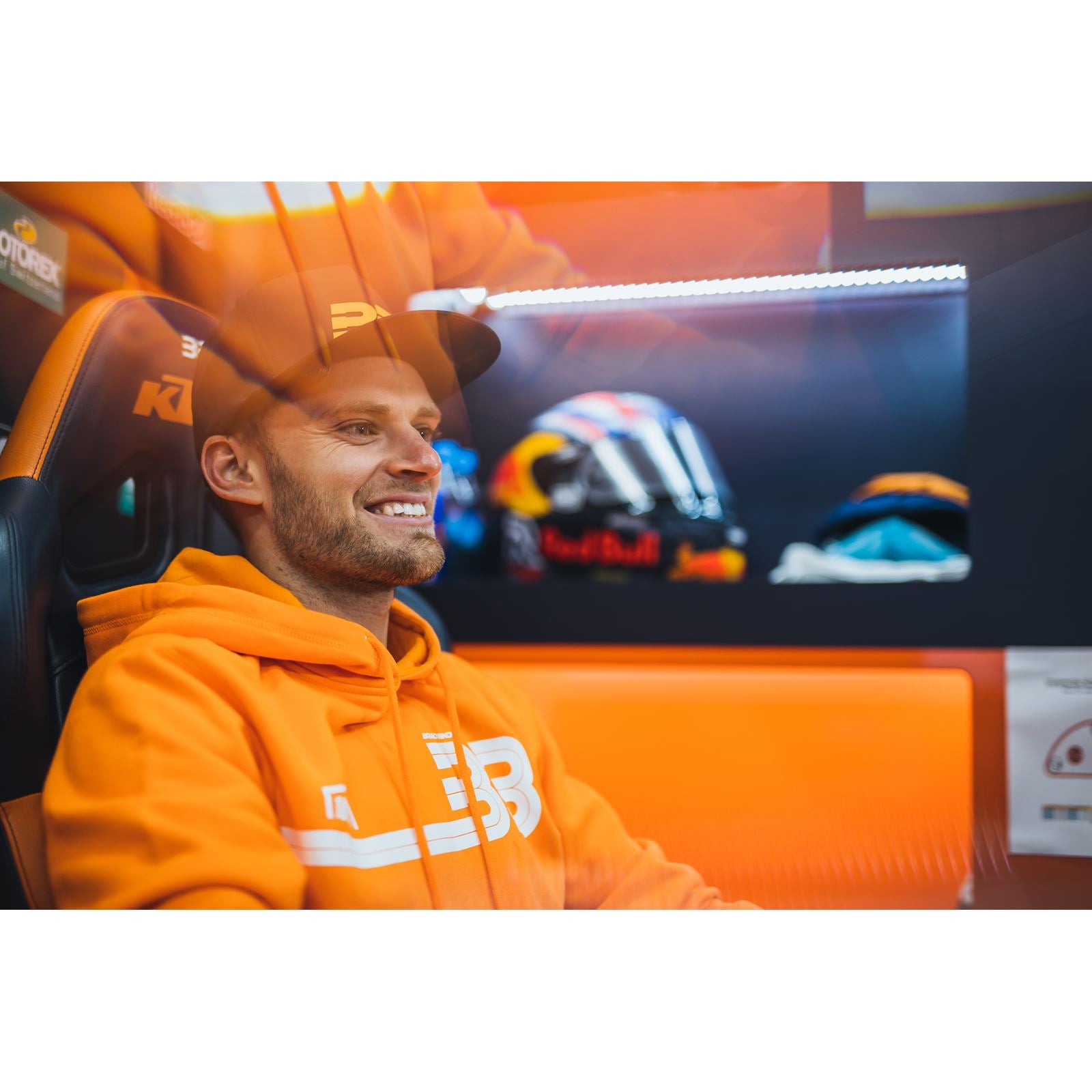 100% BB33 Pullover Kangaroo Pocket Hoodie - Orange - Small BB-36045-476-10_1012818