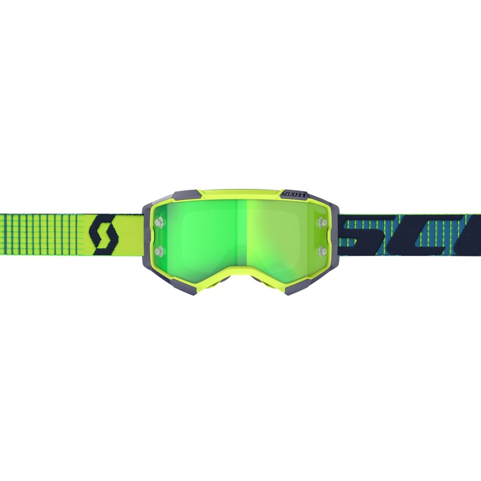 Scott Fury Goggles - Blue/Yellow with Green Chrome Works Lens [MPN: 272828-1054279]_859269