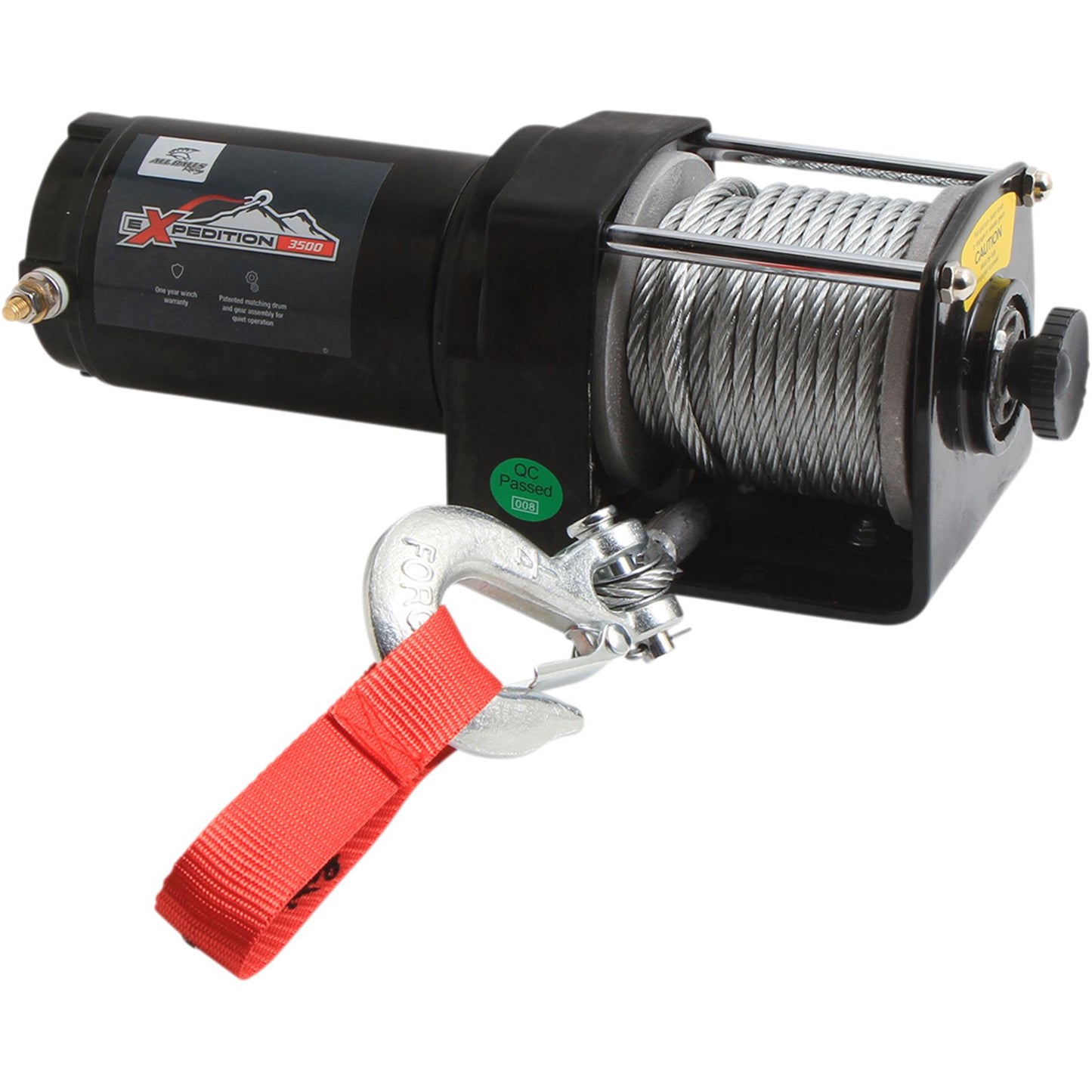 All Balls Expedition Winch 3500LB 2-Bolt Steel Cable with Roller Fairlead 431-01022_1055063