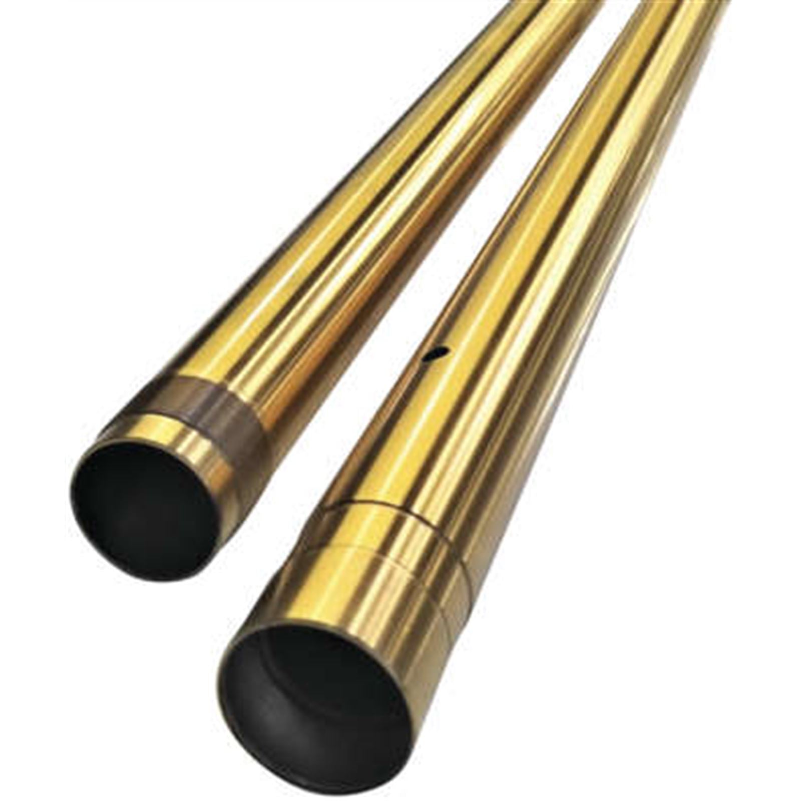 Custom Cycle Inverted Fork Tubes - Gold - 43 mm - +4" Length [MPN: 710078]_985321