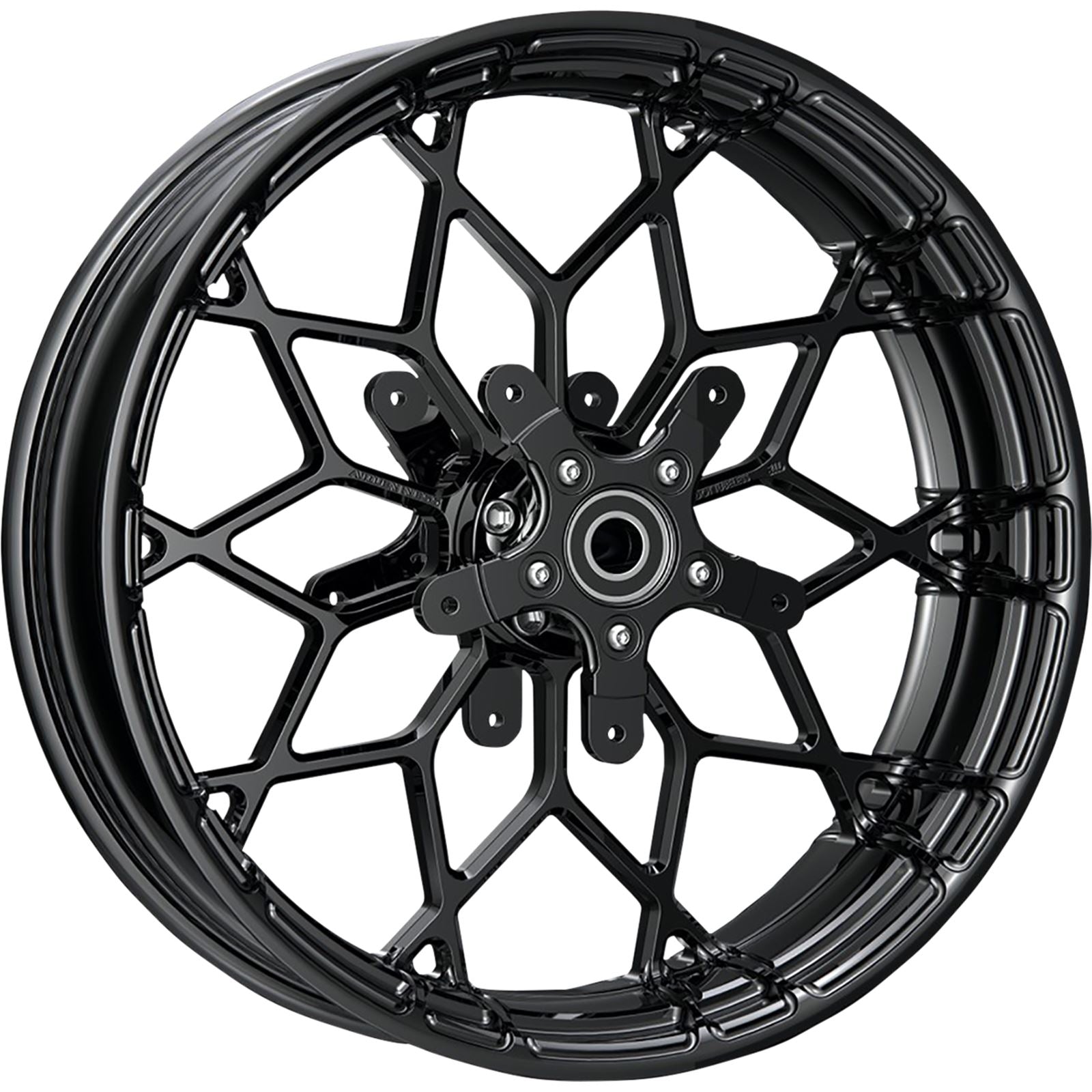 Arlen Ness Wheel - Fat Factory - Forged - Front - Dual Disc - Black - 18x5.5 91-650_1055065