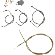 LA Choppers Cable/Brake Line Kit  - Mini Ape Hanger - Stainless Steel [MPN: LA-8154KT-08]_1055100