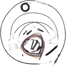 LA Choppers Cable/Brake Line Kit 18"- 20" Ape Hanger Handlebars - Black Vinyl [MPN: LA-8154KT2-19B]_1055072