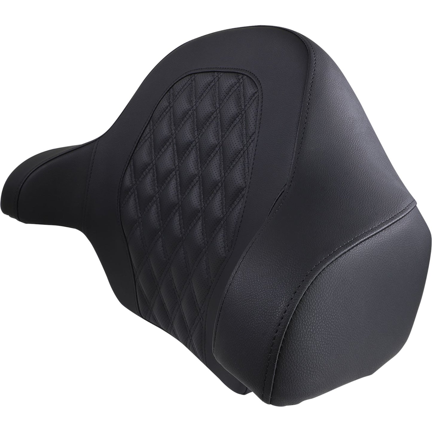 Saddlemen Tour-Pak® Backrest Pad - Road Sofa Lattice Stitched Seat - Black 814-07-TPACK-LS_1012909