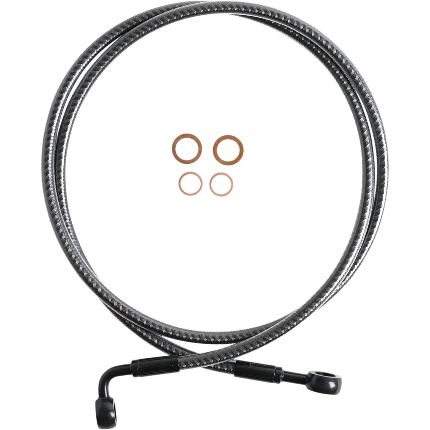 Magnum Brake Line - Front - 180°/90° - 50" - Karbonfibr [MPN: 76450SW]_1055191