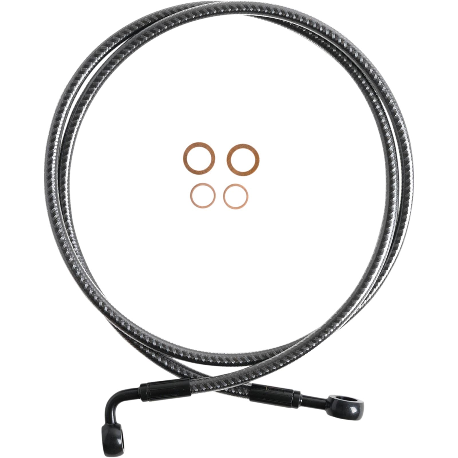 Magnum Brake Line - Front - 180°/90° - 50" - Karbonfibr [MPN: 76450SW]_1055191
