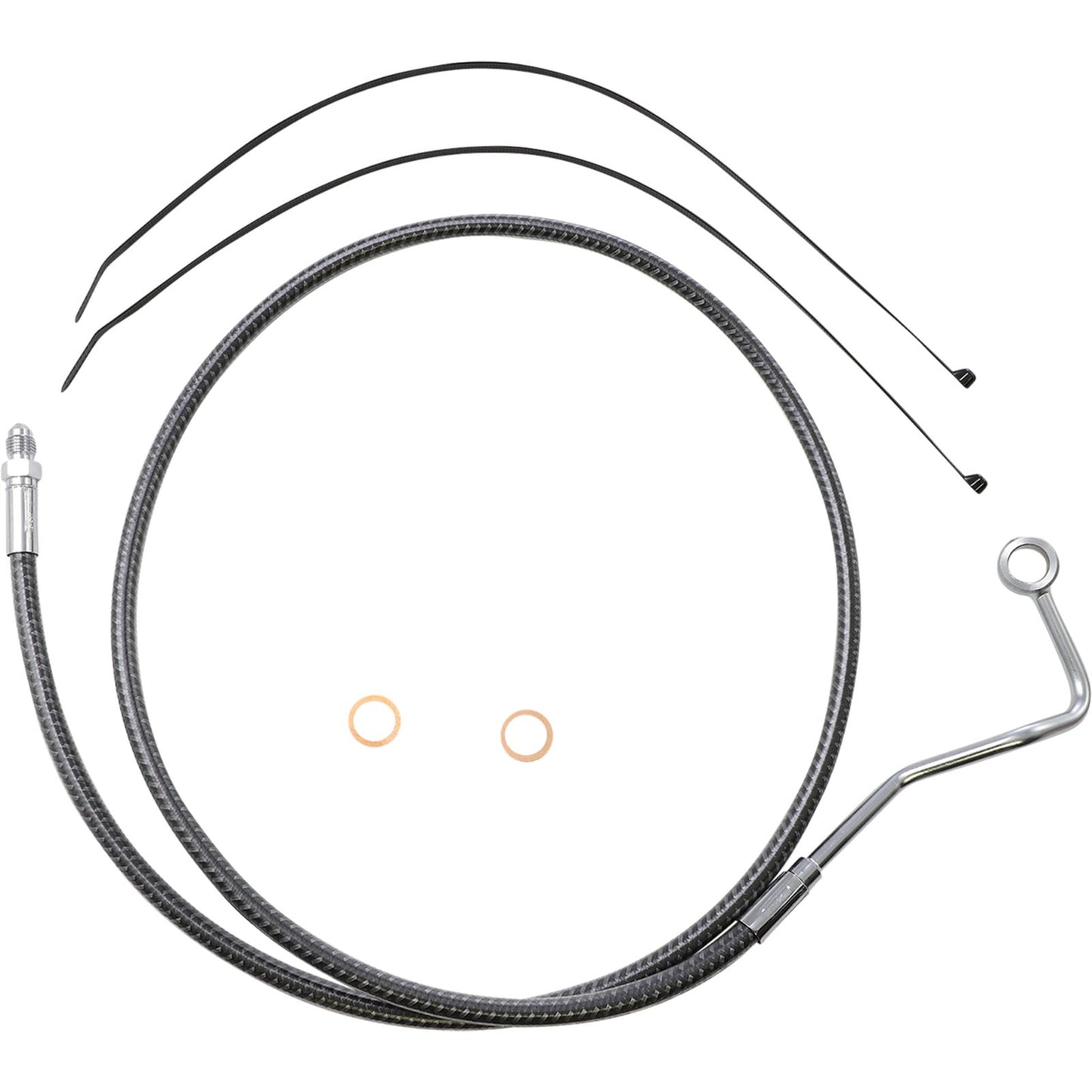Magnum Brake Line - Carbon Fiber - Mid - ABS - FLHT [MPN: AS77015]_1055246