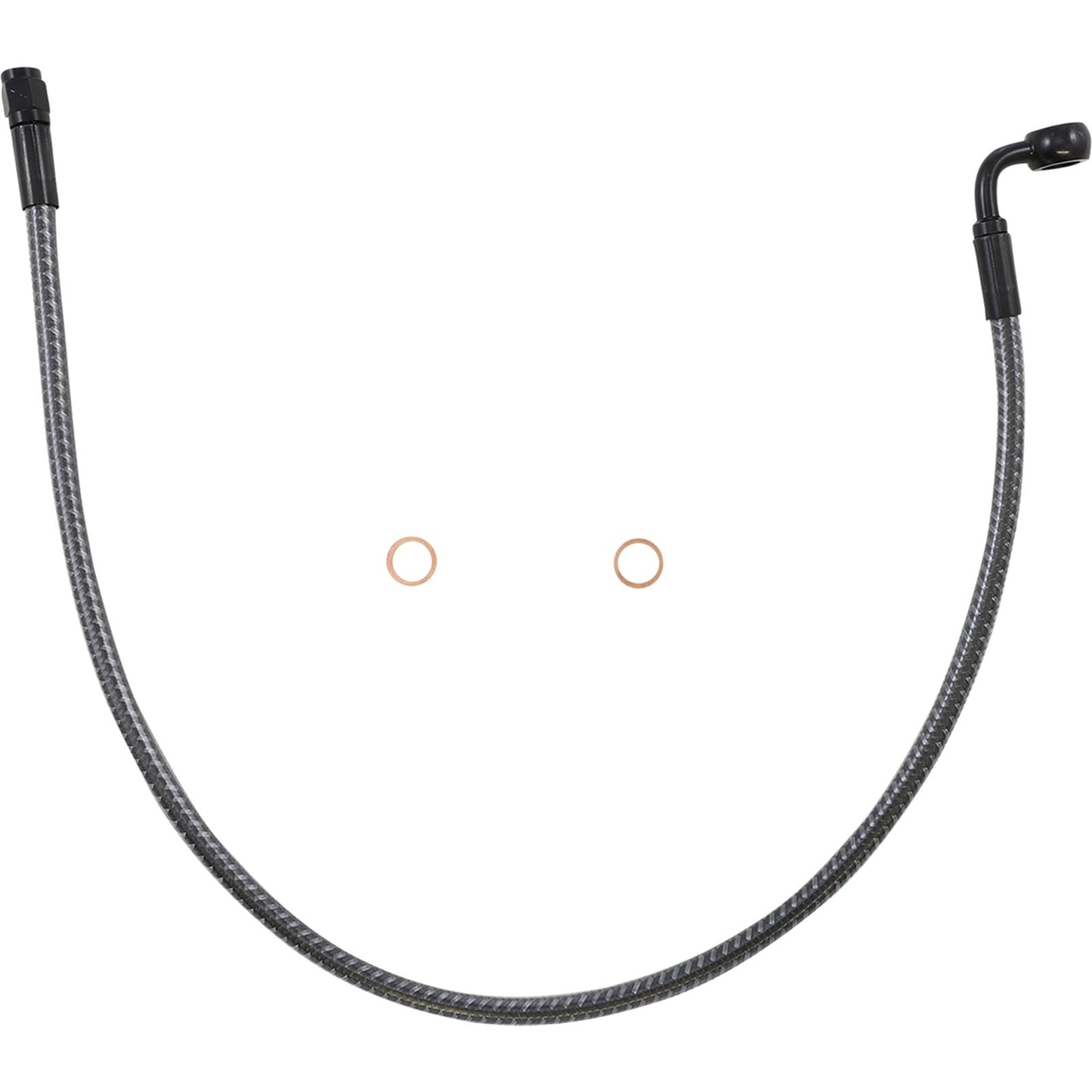 Magnum Brake Line - Front - 10 mm - 90° - 24" - Karbonfibr [MPN: AS77224]_1055259