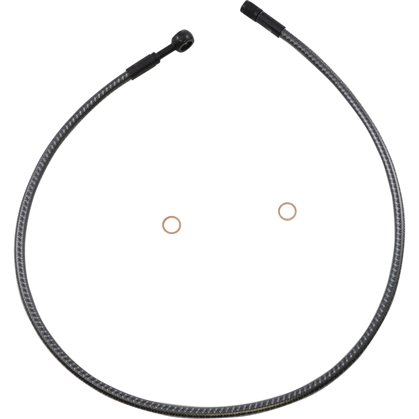 Magnum Brake Line - Front - 10 mm - 180° - 32" - Karbonfibr [MPN: AS77632]_1055265