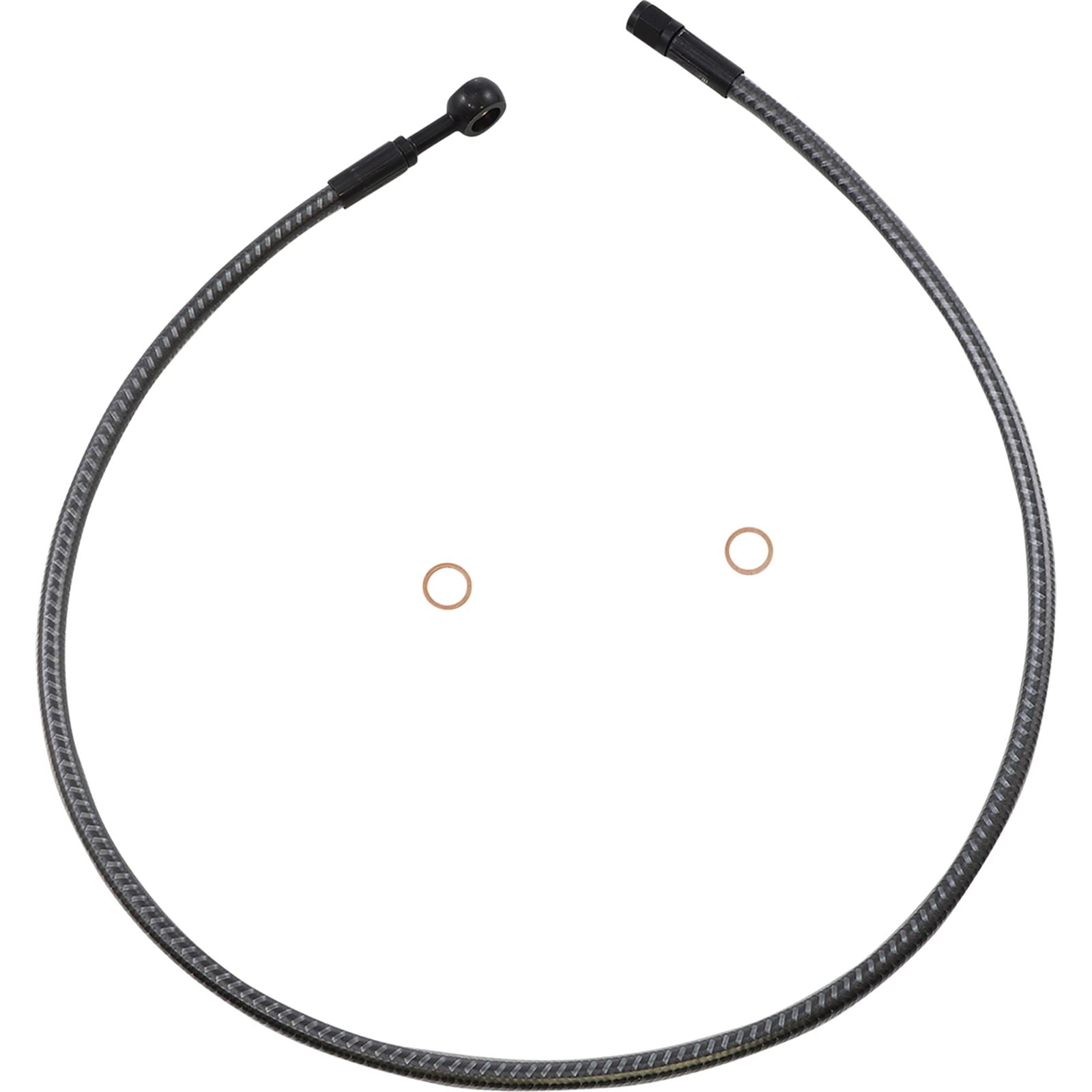 Magnum Brake Line - Front - 10 mm - 180° - 32" - Karbonfibr [MPN: AS77632]_1055265