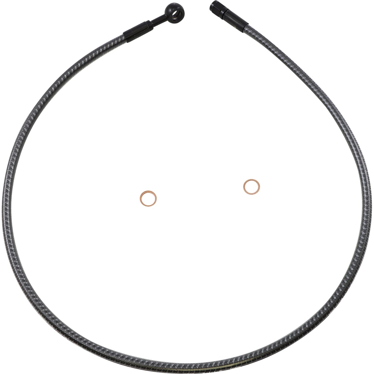 Magnum Brake Line - Front - 10 mm - 180° - 34" - Karbonfibr [MPN: AS77634]_1055266