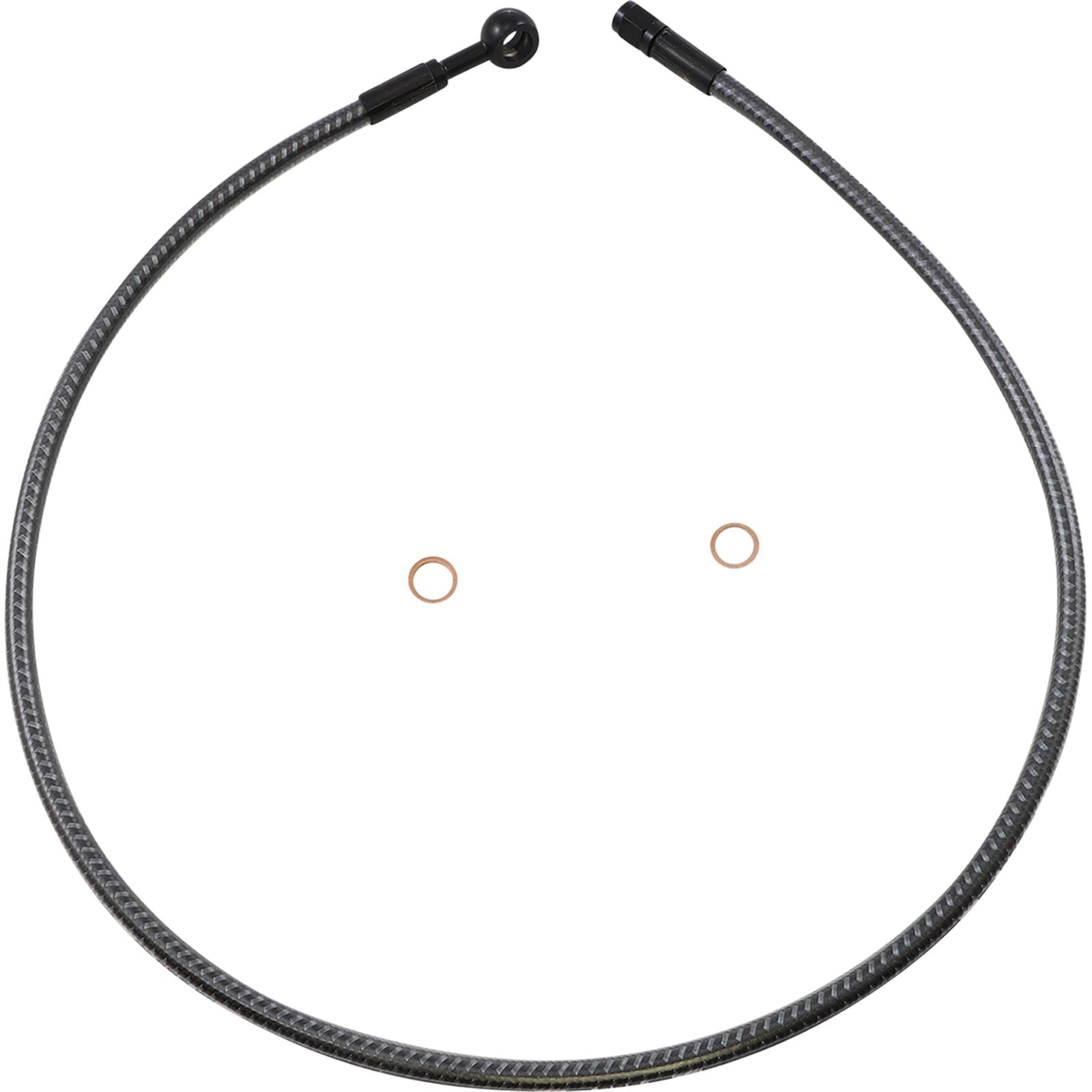 Magnum Brake Line - Front - 10 mm - 180° - 34" - Karbonfibr [MPN: AS77634]_1055266