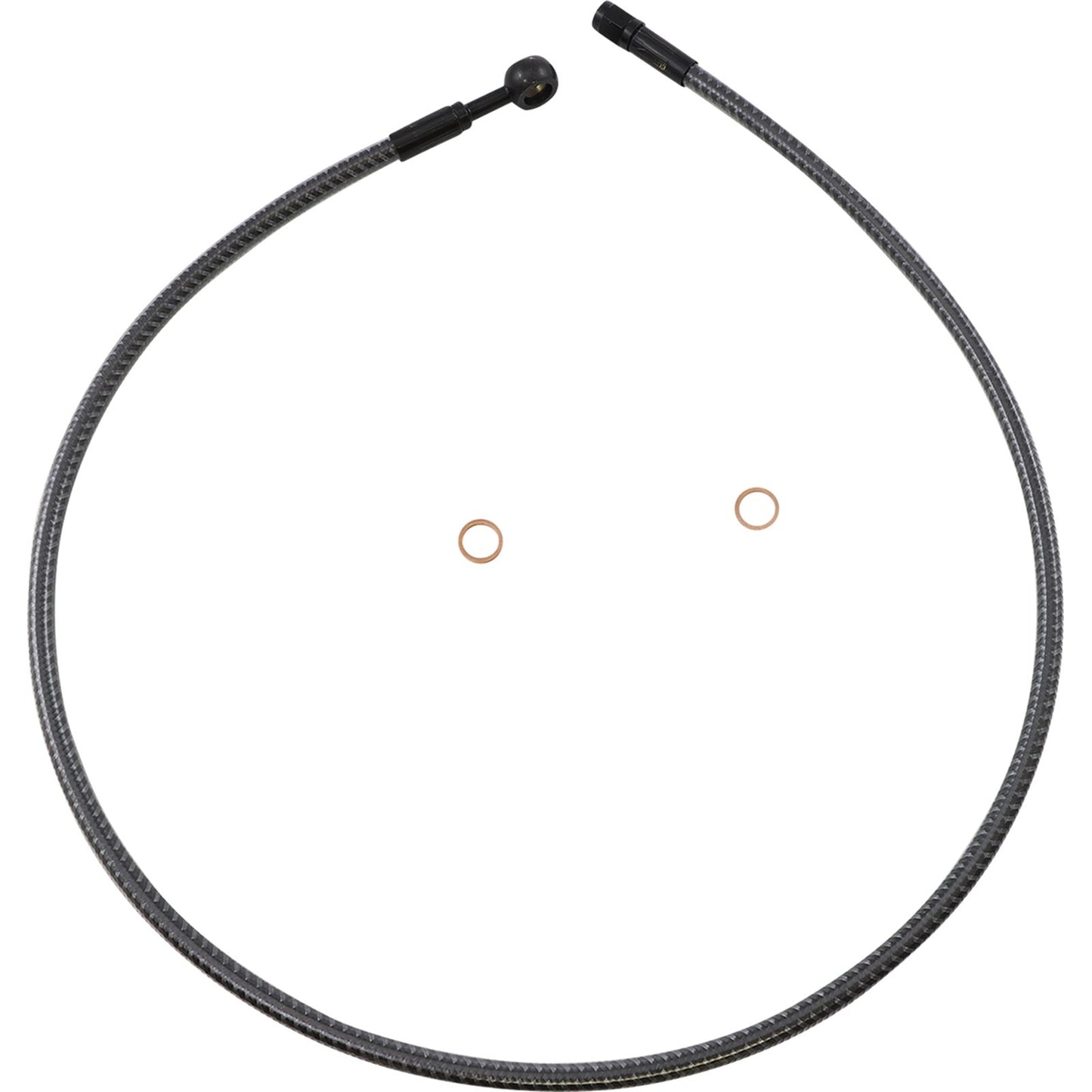 Magnum Brake Line - Front - 10 mm - 180° - 36" - Karbonfibr [MPN: AS77636]_1055245