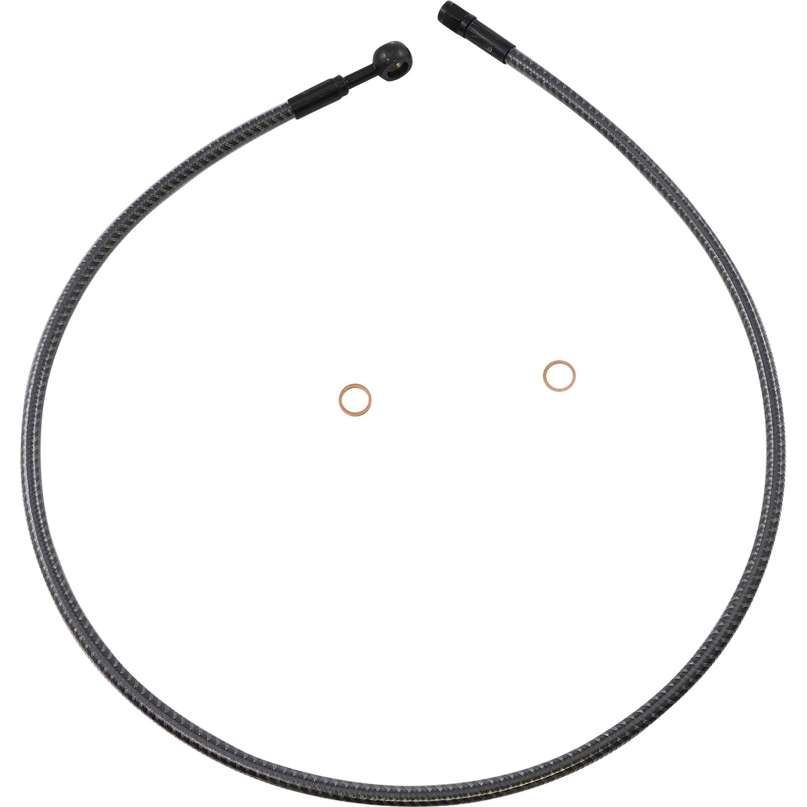 Magnum Brake Line - Front - 10 mm - 180° - 36" - Karbonfibr [MPN: AS77636]_1055245