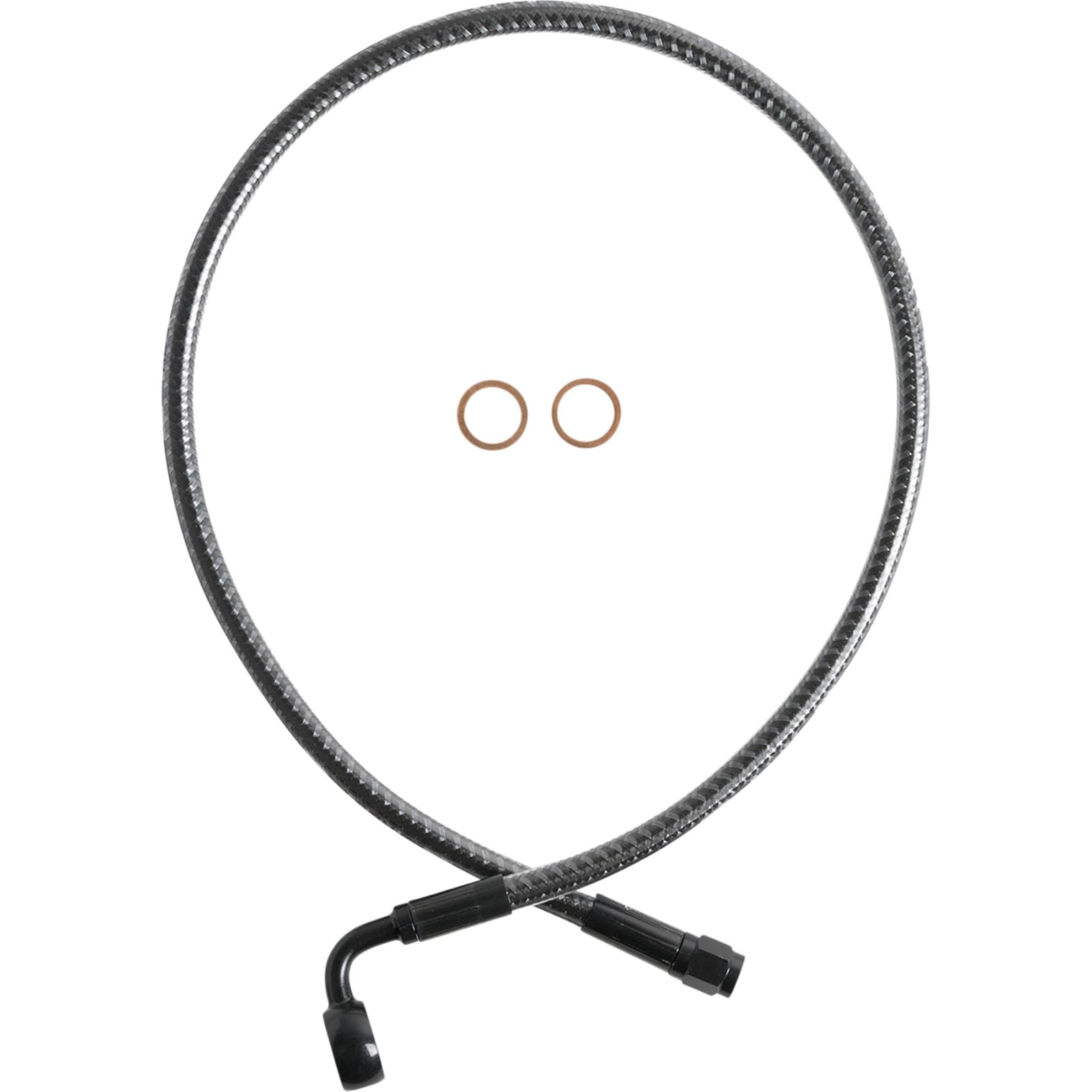 Magnum Brake Line - Front - 12 mm - 90° - 26" - Karbonfiber [MPN: AS778026]_1055267
