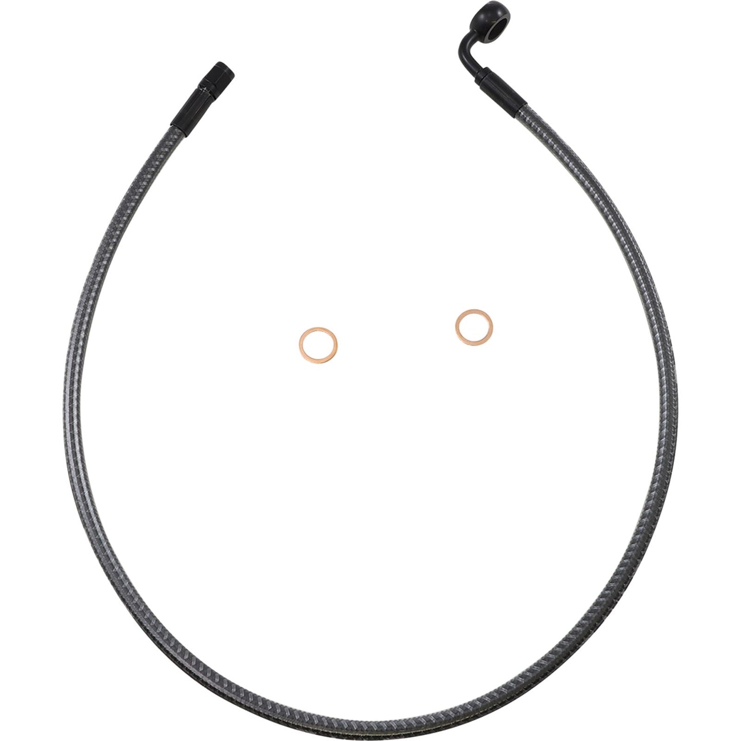 Magnum Brake Line - Front - 12 mm - 90° - 30" - Karbonfiber [MPN: AS778030]_1055242
