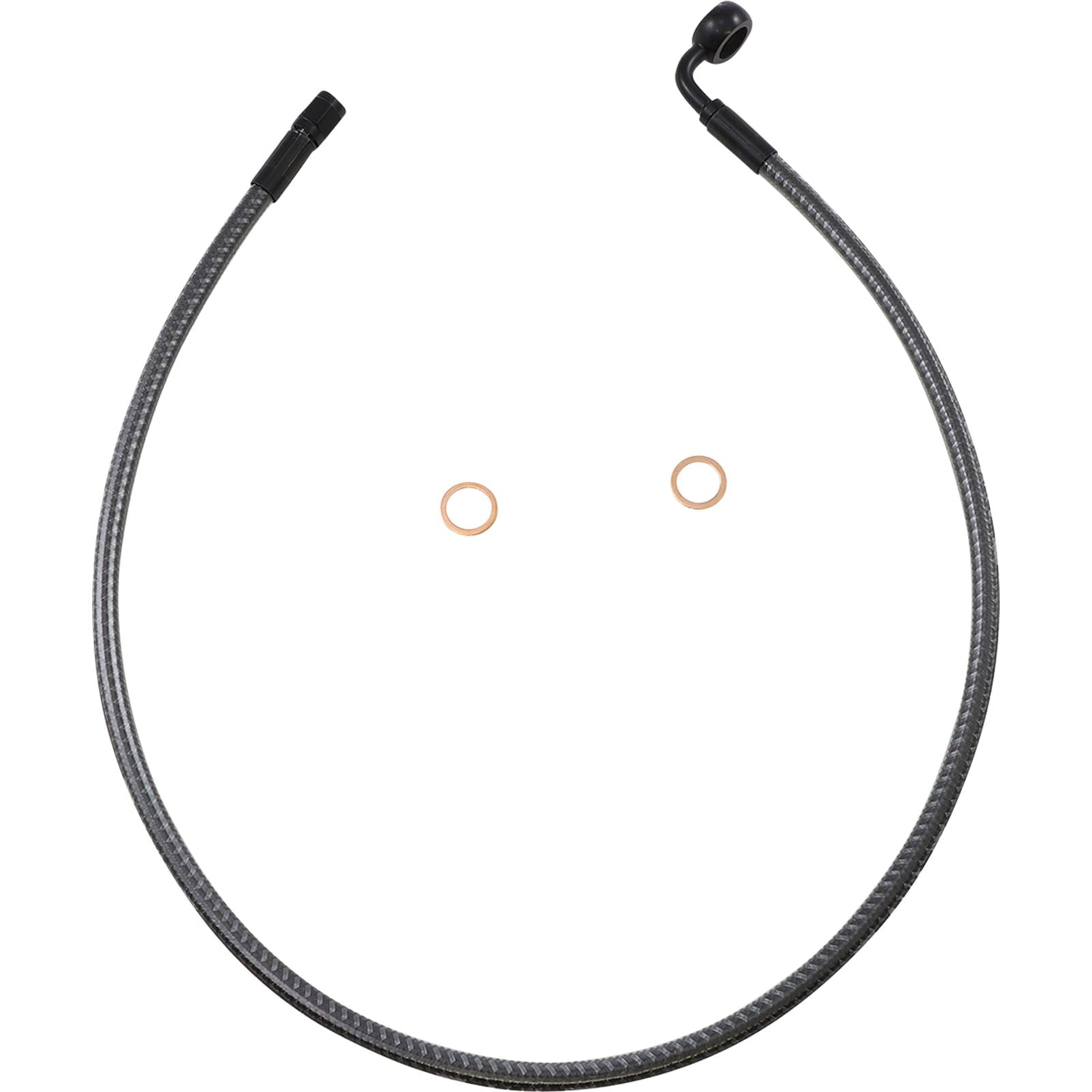 Magnum Brake Line - Front - 12 mm - 90° - 30" - Karbonfiber [MPN: AS778030]_1055242