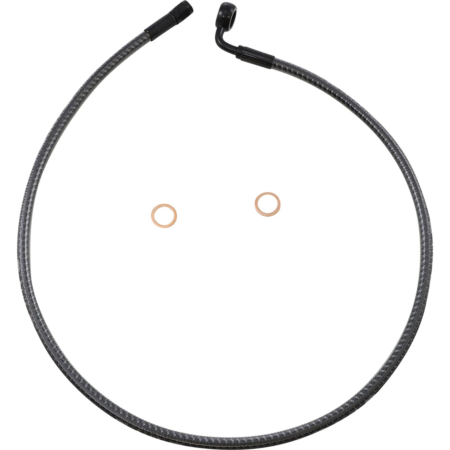Magnum Brake Line - Front - 12 mm - 90° - 32" - Karbonfibr [MPN: AS778032]_1055221