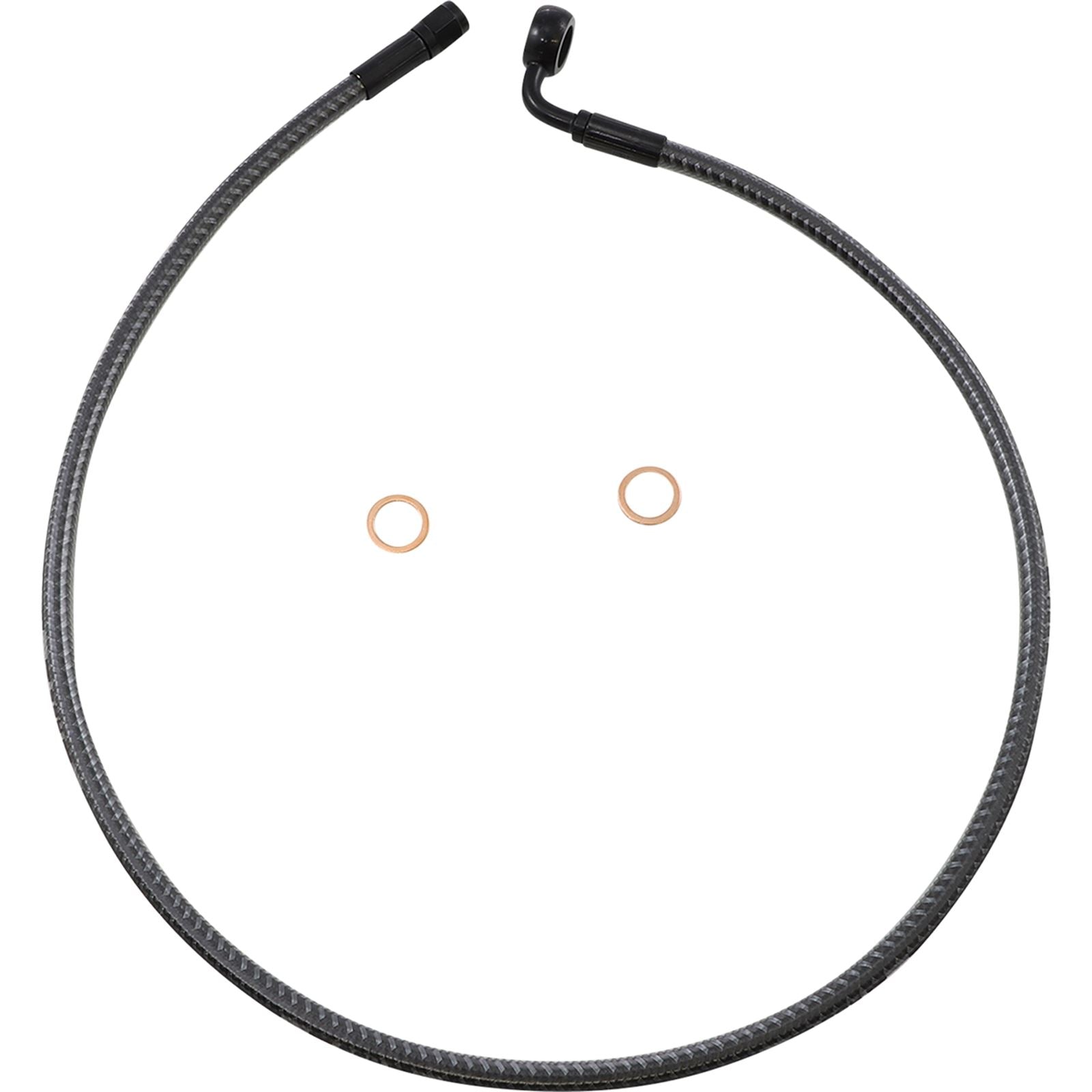 Magnum Brake Line - Front - 12 mm - 90° - 32" - Karbonfibr [MPN: AS778032]_1055221