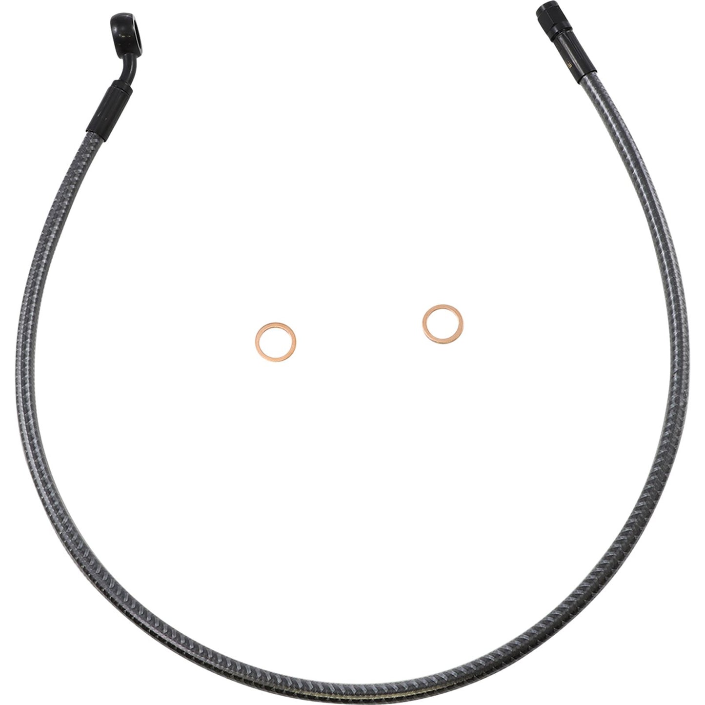 Magnum Brake Line - Front - 12 mm - 35° - 28" - Karbonfiber [MPN: AS778128]_1055223