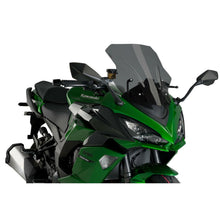 Puig Race Windscreen - Dark Smoke Fits Kawasaki [MPN: 20471F]_725948