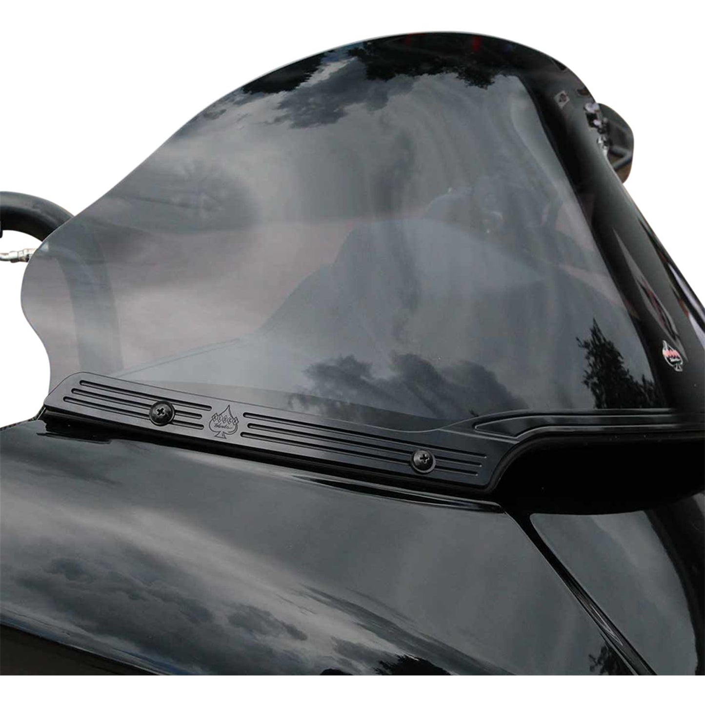 Klock Werks Logo Windshield Trim - Black [MPN: KWW-01-0582]_1012932