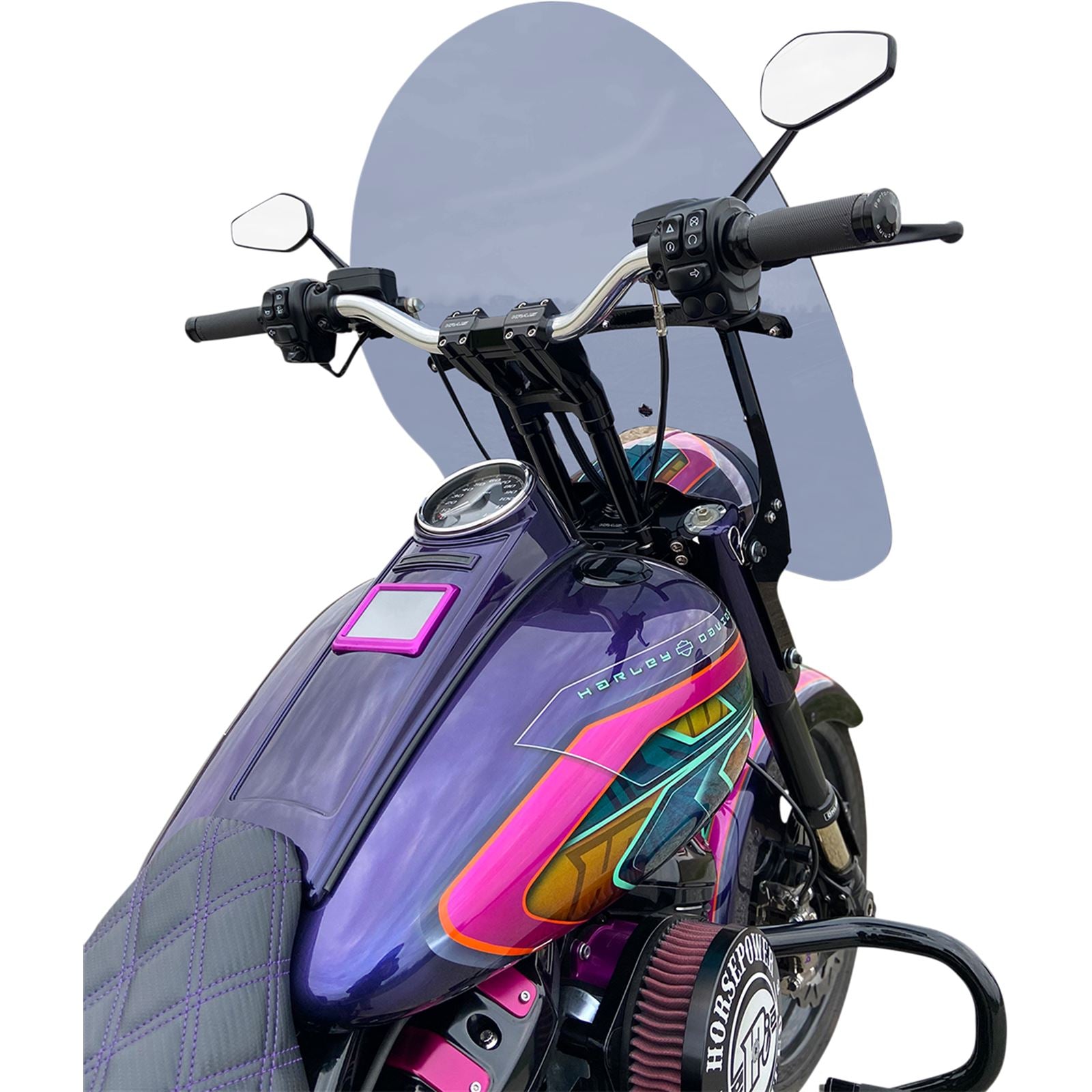 Klock Werks Billboard Windshield - 17.5" - Dark Smoke [MPN: KWW-02-0602]_1012862