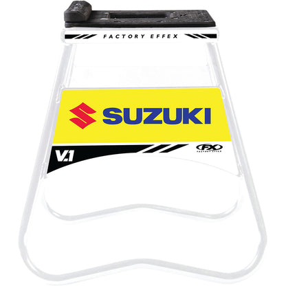 Factory Effex V1 Bike Stands - Suzuki - White 24-45410_1013274