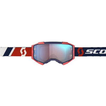 Scott Fury Goggles - Red/Blue with Blue Chrome Works Lens  272828-1228349_859278