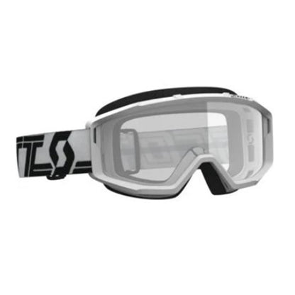 Scott Primal MX Sand/Dust Goggles - - White/Black with Clear Lens 278598-1035043_681211