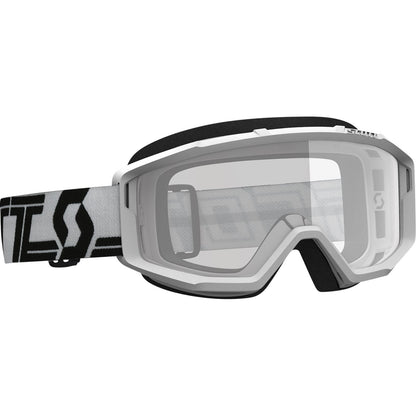 Scott Primal MX Sand/Dust Goggles - - White/Black with Clear Lens [MPN: 278598-1035043]_1142477