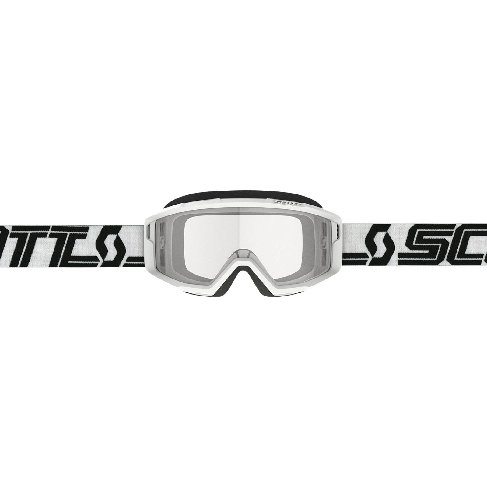 Scott Primal MX Sand/Dust Goggles - - White/Black with Clear Lens 278598-1035043_1142478