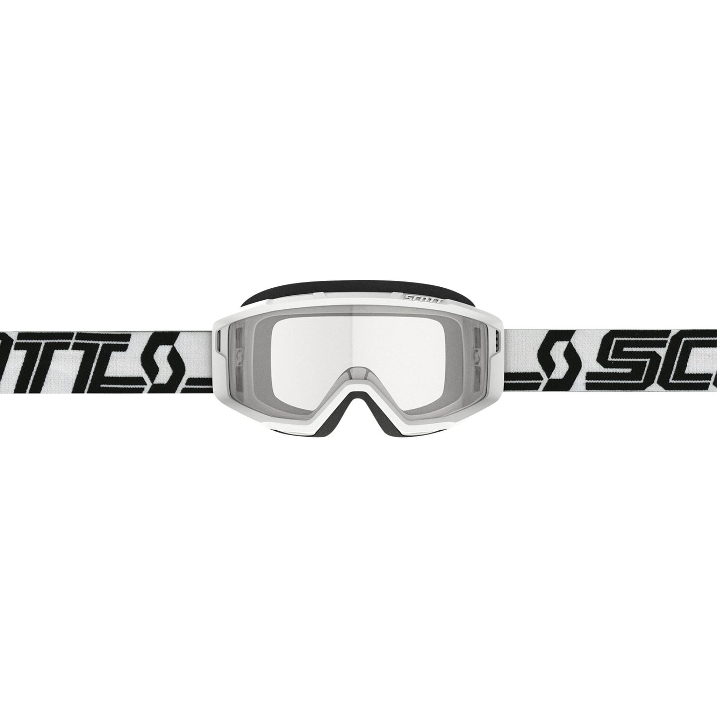 Scott Primal MX Sand/Dust Goggles - - White/Black with Clear Lens [MPN: 278598-1035043]_1142478