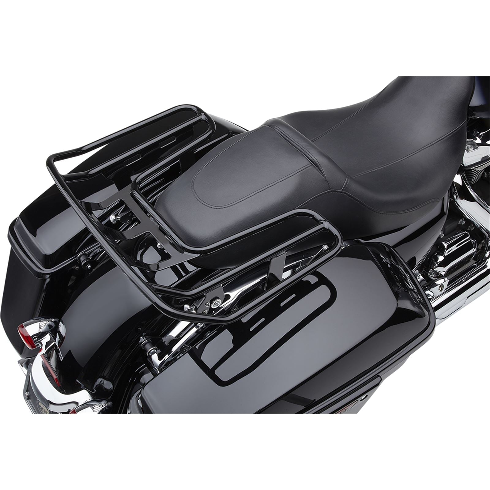 Cobra Detachable Wrap Around Rack - Black - for Harley-Davidson FLH 602-2640B_1055401