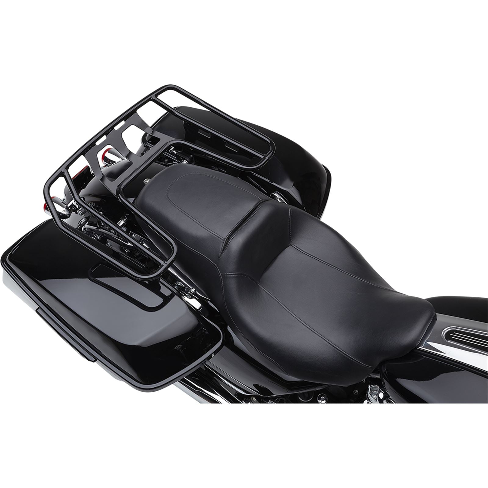 Cobra Detachable Wrap Around Rack - Black - for Harley-Davidson FLH 602-2640B_1055402