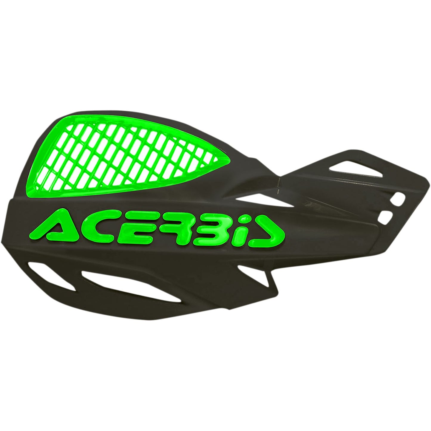 Acerbis Uniko Vented Handguards - Black/Green 2072671043_320400